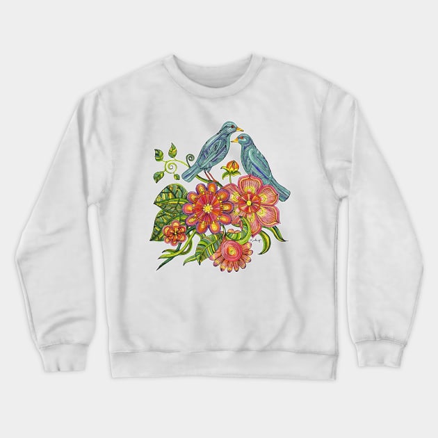 Fly Away With Me Crewneck Sweatshirt by micklyn